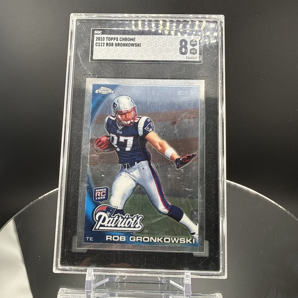 2010 Topps Chrome #C112 Rob Gronkowski Rookie Card RC SGC 8